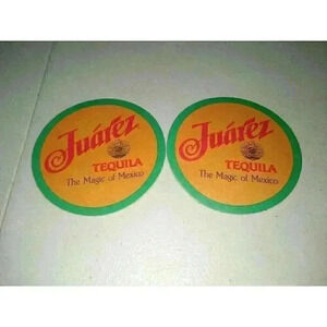 Vintage (2) Juarez Tequila The Magic Of Mexico paper Coasters